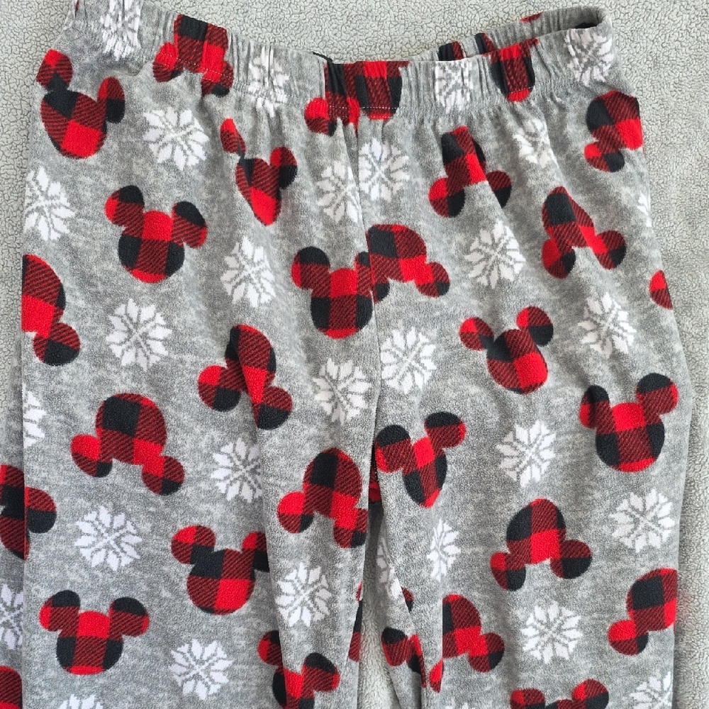 Mens Pajama Bottoms Disney Mickey Mouse Size XL Elastic Waist Open Bottoms